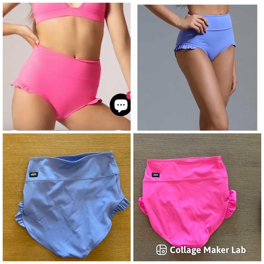 Tiger Friday bottoms (2 pairs) Pink and periwinkle adult size small.